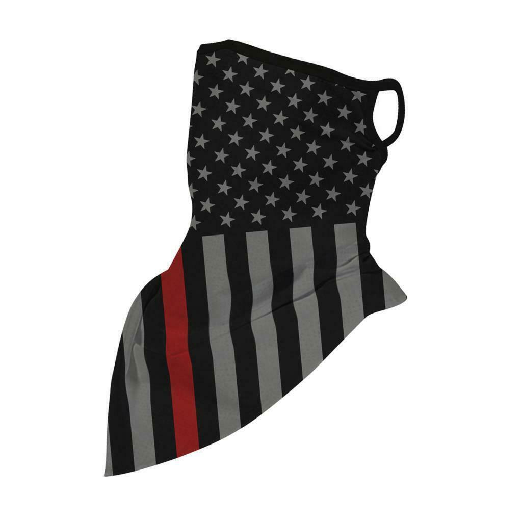 3Pcs Mens Sport Stars Stripes Face Balaclava Neck Gaiters Scarf Dustproof