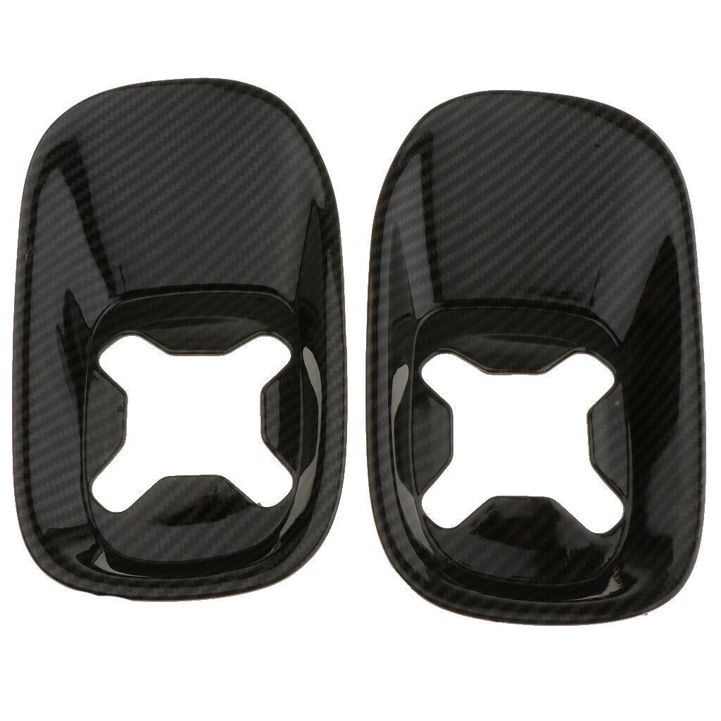 2Pcs Rear Fog Light Lamp Frame Cover Moulding Trim For Jeep Rendgade 16-17