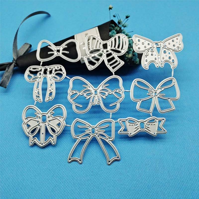 Bow Metal Cutting Dies Stencil Scrapbooking DIY Album Stamp Paper Card Embossing