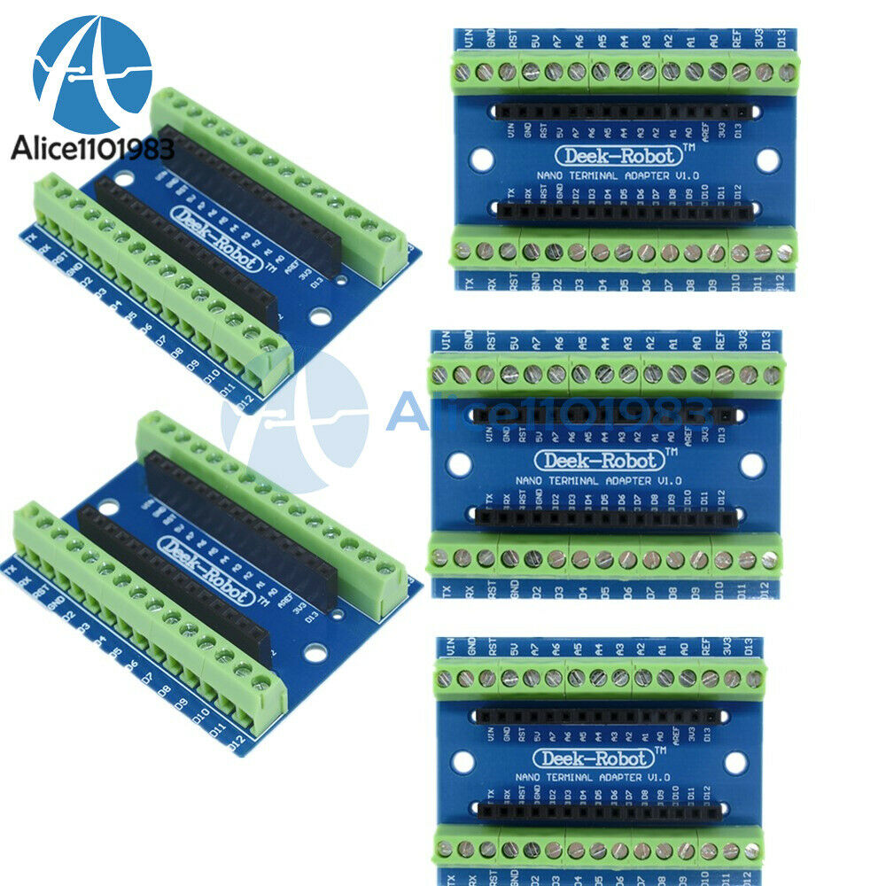 5PCS Terminal Adapter board for the Arduino Nano V3.0 AVR ATMEGA328P-AU Module