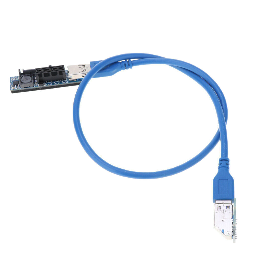 0.6M PCI-E USB 3.0 Cable Express 1X to 1X Extension Cable UEX101 NEW HOT