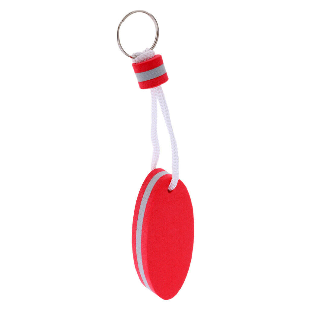 Set of 5pcs Oval EVA Foam Floating Key  Keychain Safety Key Holder