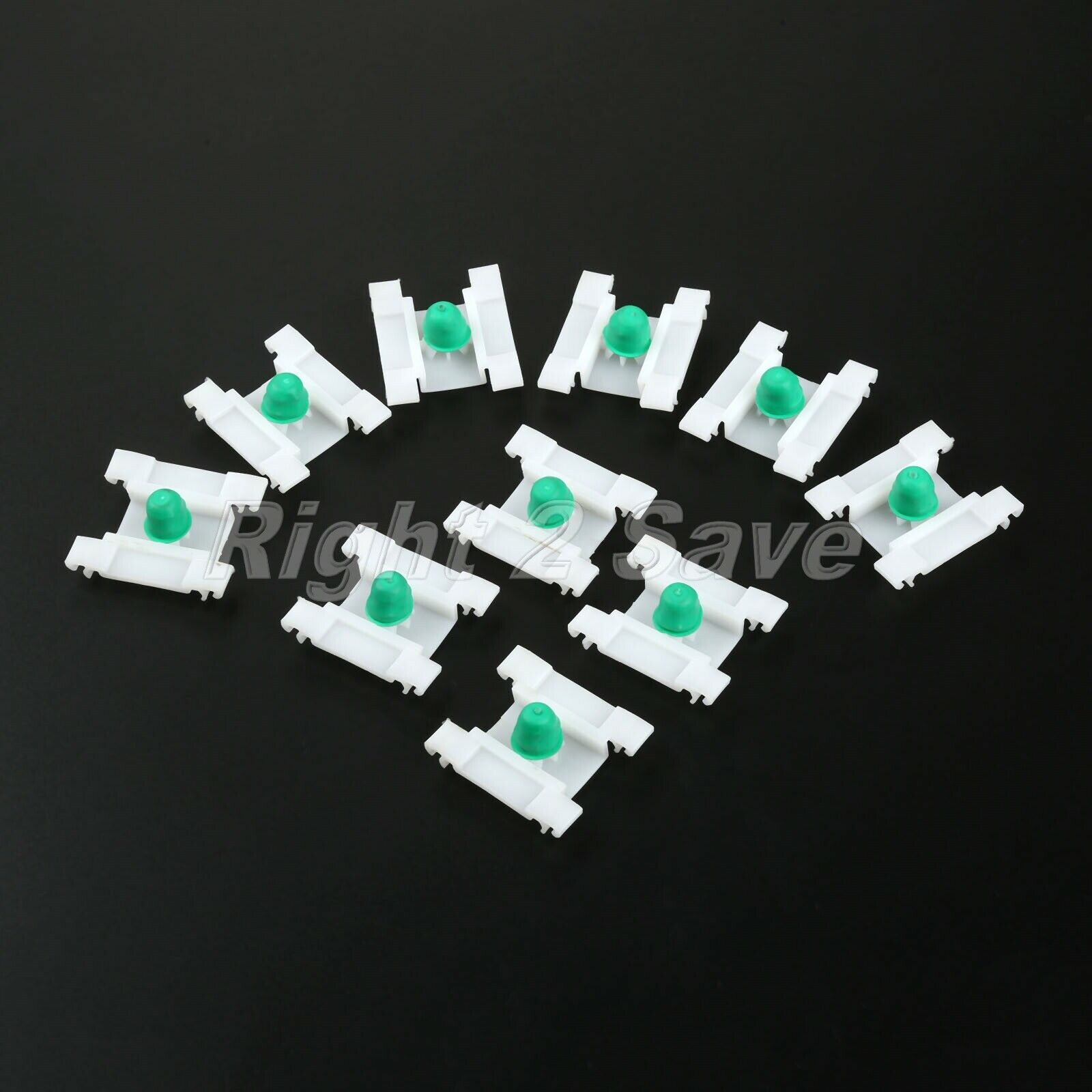 10Pcs Car Fasteners Clips Trim Bump Strip Short Stem Fastener Fit For  GOLF MK3