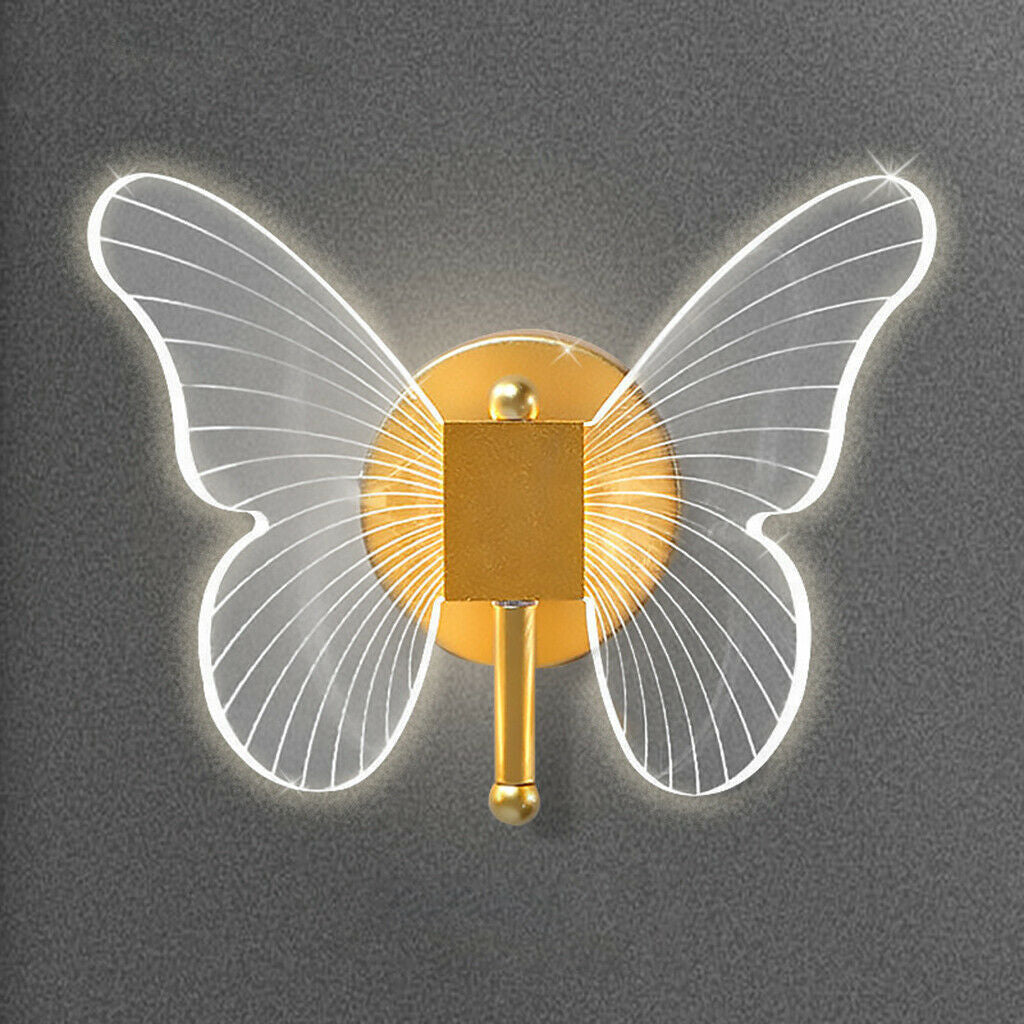 Modern Butterfly Wall Lamp Indoor Bedroom Hallway Cafe Bar Corridor Decor