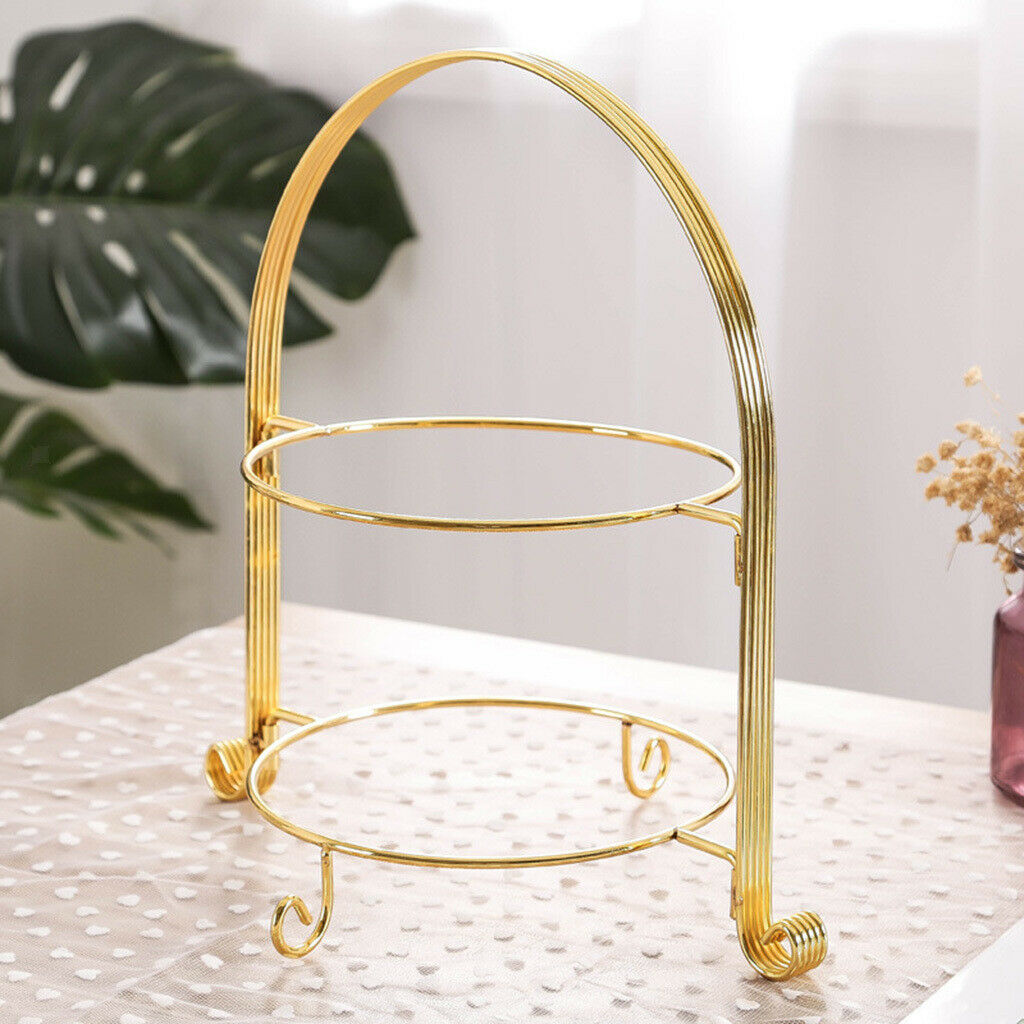 Fruit Plate Rack 2 Layer Pastry Fruit Perfume No Plates Dresser Decor Gift