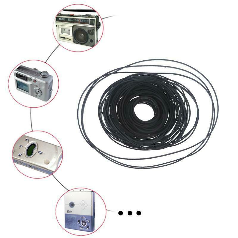 Universal Mix Cassette Tape Machine Belts Assorted Common Square Rubber Belt