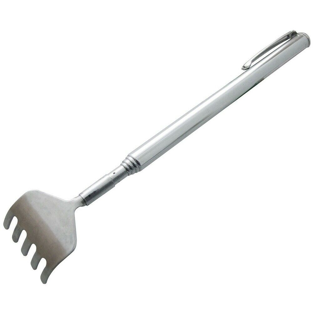 Stainless Steel Telescopic Extendable Pen Back Scratcher Itching Tool