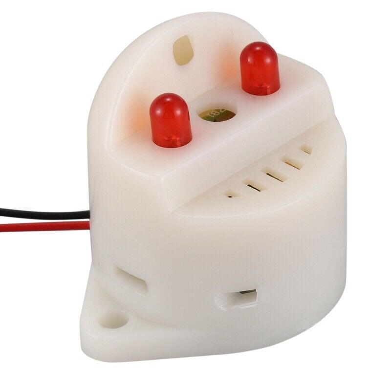 DC 6-24V 30mA 2 Wire Industrial Red LED Flash Alarm Buzzer Siren 90dB M2B4B4