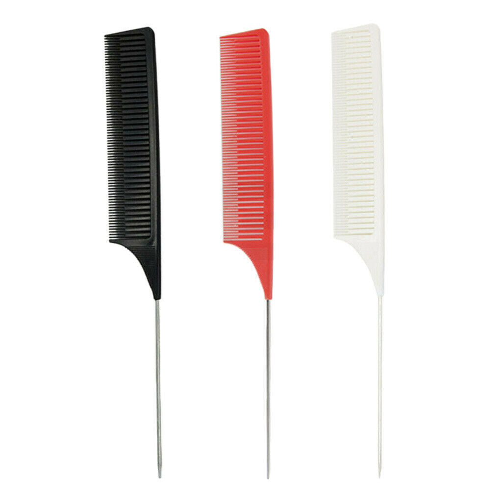3x ABS Weave Highlighting Foiling Hair Combs Styling Dye Hair Comb Brush