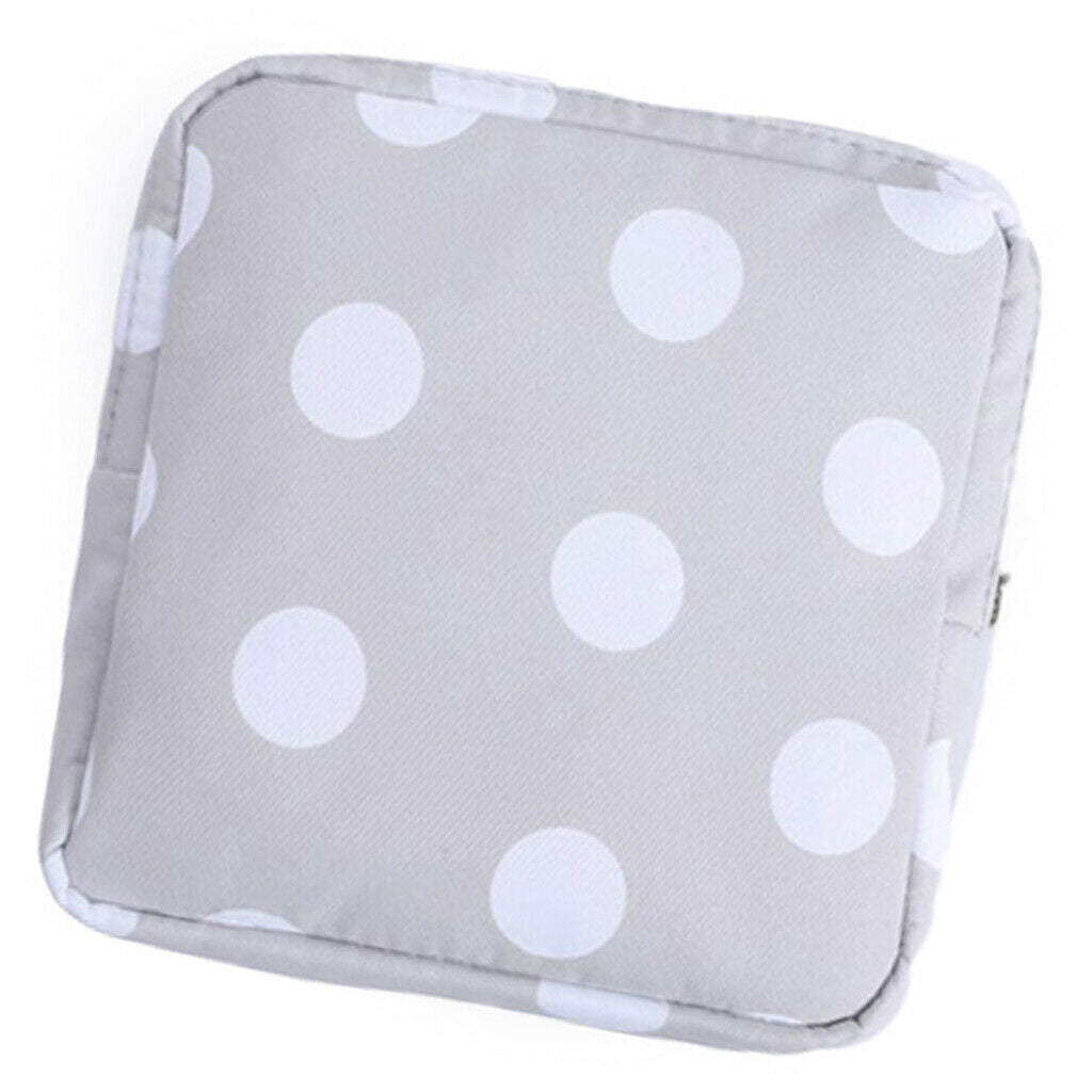 2x Portable Sanitary Bag Napkin Makeup Credit Card Coin for Women Girls Lady