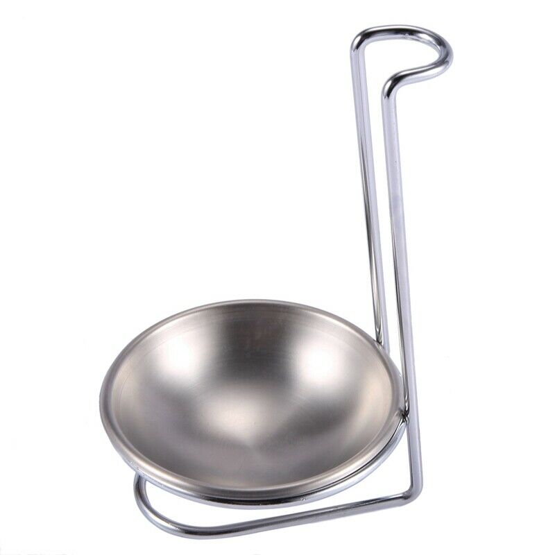 Stainless Steel Spoon Rest Holder,Long Handle Vertical Saving Soup Ladles HoldS9