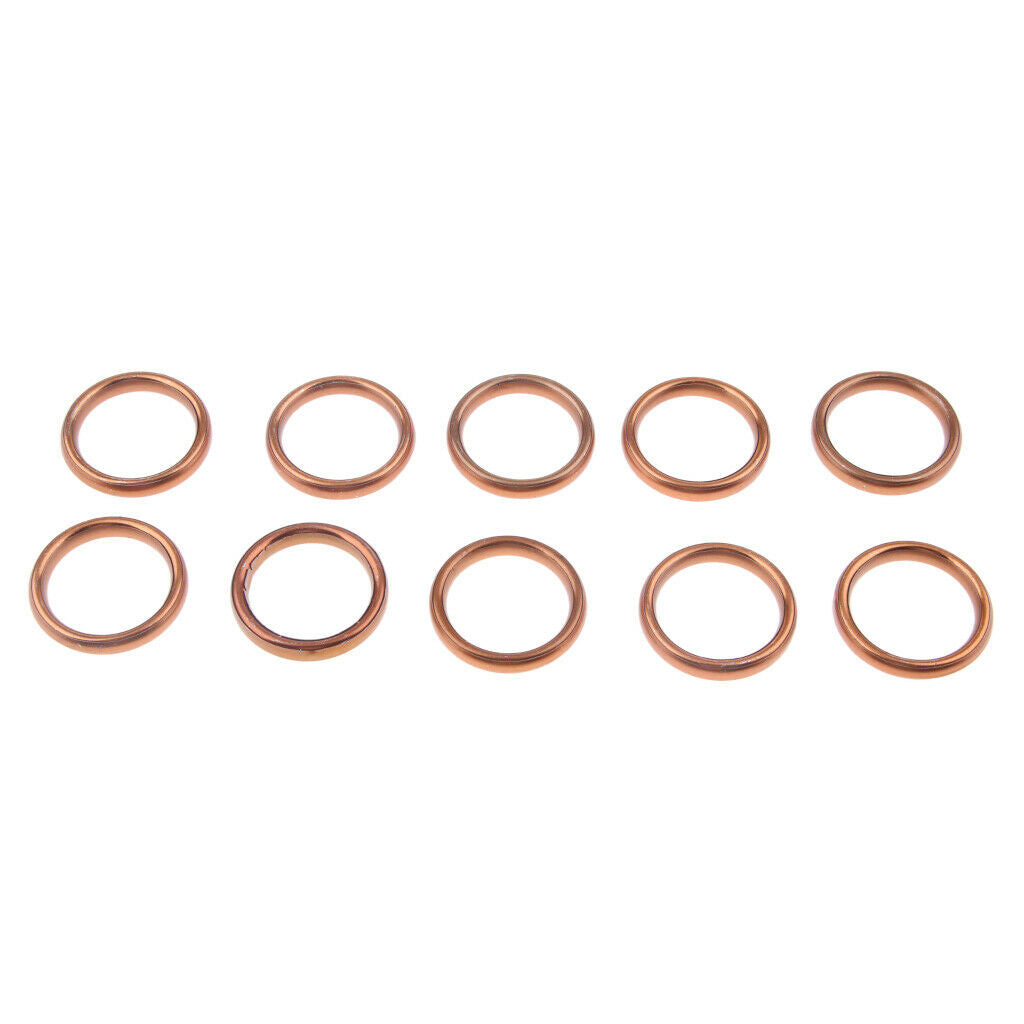 10 Piece Exhaust Muffler Gasket Kit ID: 30 Mm Outside Diameter: 40 Mm for CG125