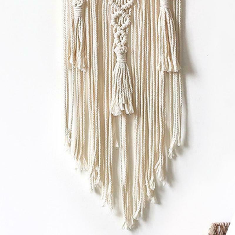 Boho Handwoven Tassel Macrame Wall Hanging Tapestry Ethnic Braided Home Decor