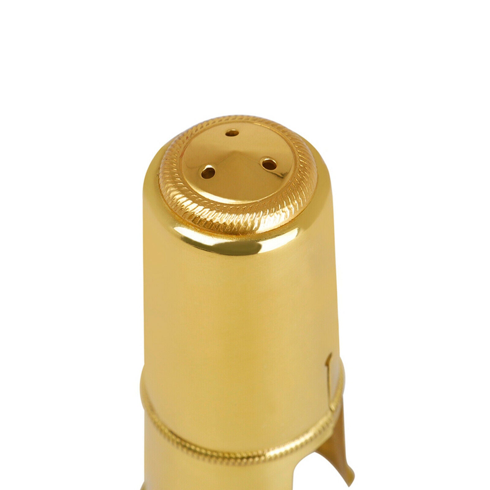 Brass Tenor Saxophone Mouthpiece Protective   Cover with Ligature Fastener