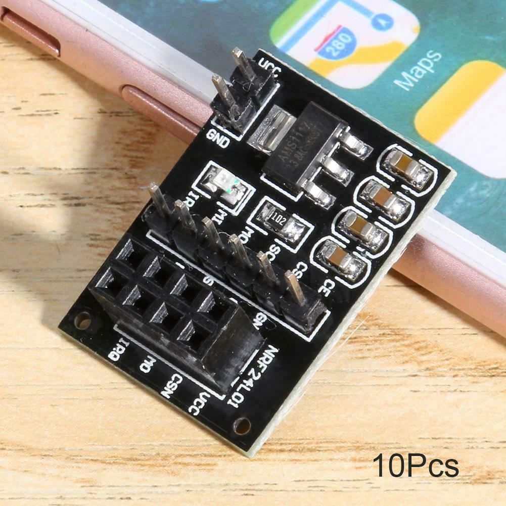 10pcs 3.3V Wireless Adapter Module Socket Adapter Board for 8Pin NRF24L01 @