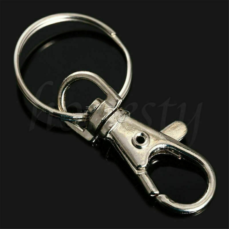 2pcs Ring Clips Lobster Clasps Trigger Snap Hook Bag Key Ring Keychain
