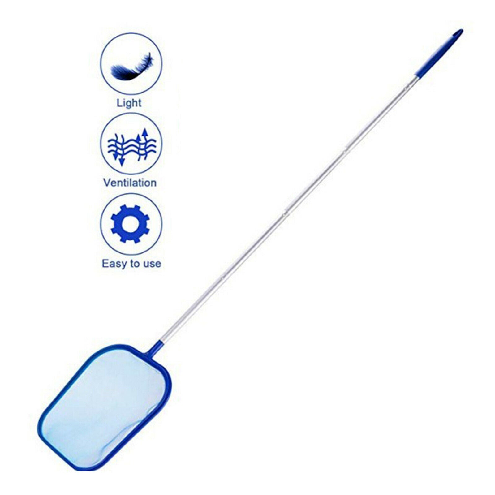162cm Pool Leaf Skimmer Net Cleaning with 5 Pole for Hot Top Removing Debris