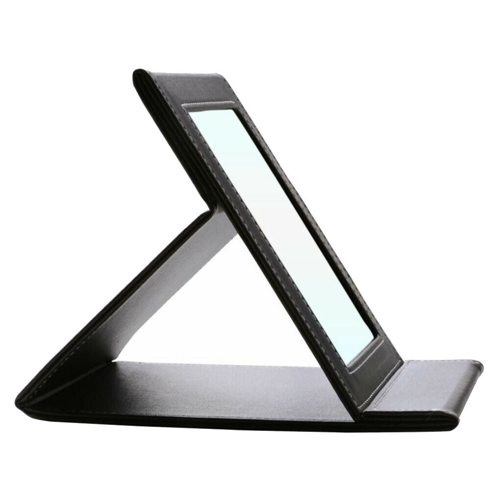 Travel foldable cosmetic mirror portable table mirror with standing coffee
