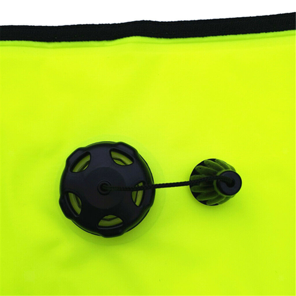 High Visibility SMB Surface Marker Buoy with Reel + Whistle for Scuba Diving