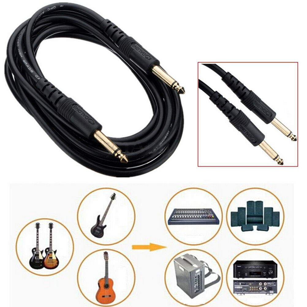 3 M 10FT 6.35mm Guitar AMP Instrument Patch Straight JACK Male Lead Cable.l8