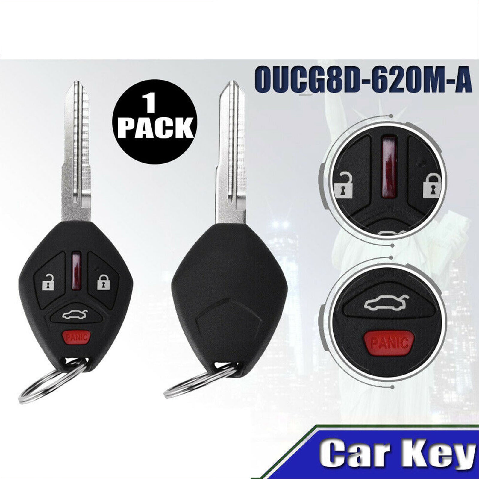 Replacement for 2006 2007 Mitsubishi Eclipse Key Fob Keyless Entry Car Remote