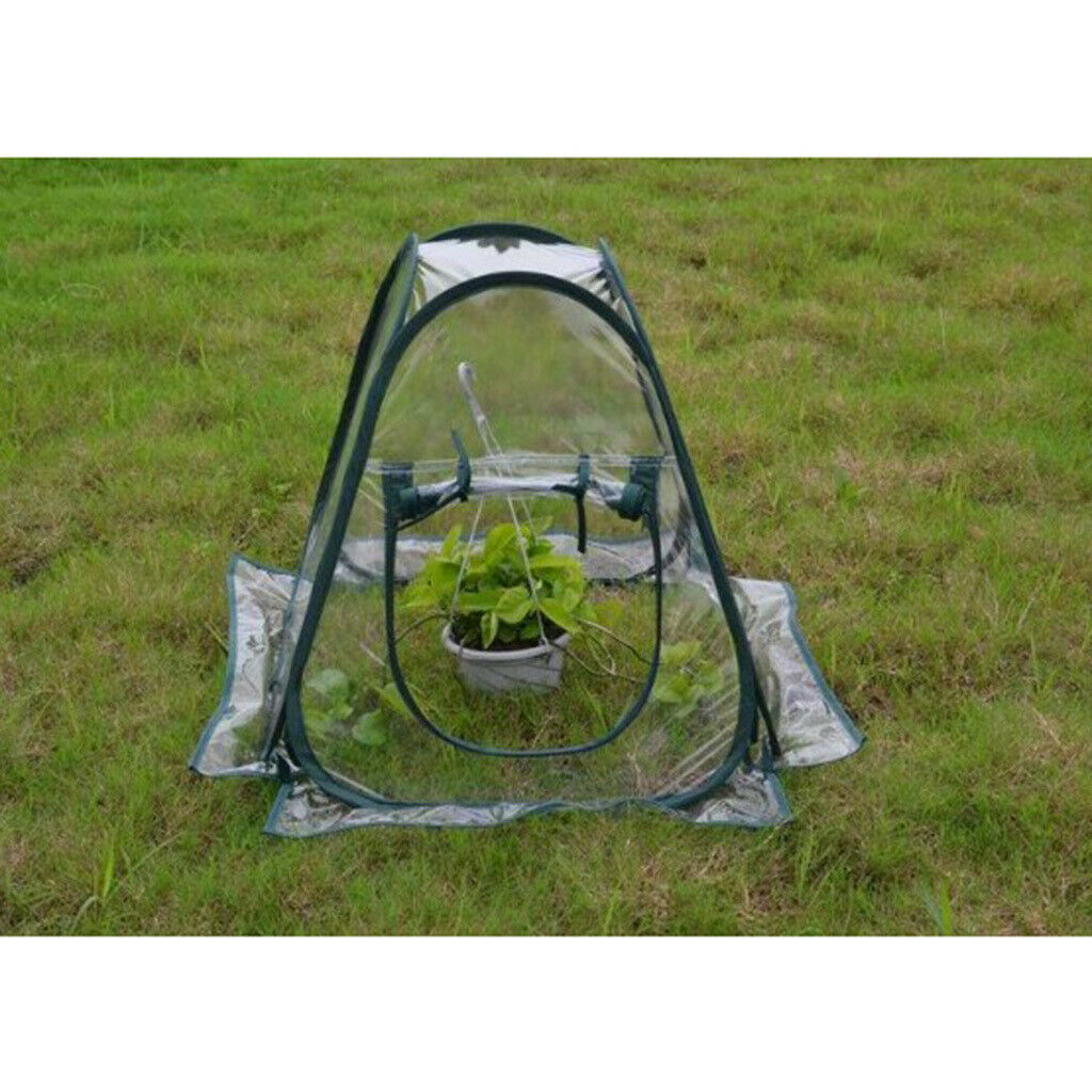 Small   up Greenhouse PVC Flowerpot Cover Outdoor 70x70x80cm DURABLE