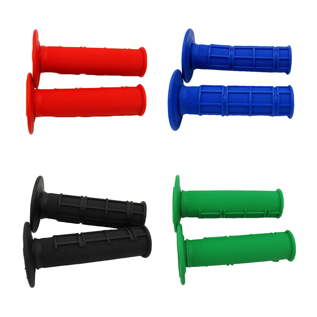 7/8" Dirt Motorcycle Handle Bar Grips Pit Dirt Bike 22mm RUBBER GEL Red
