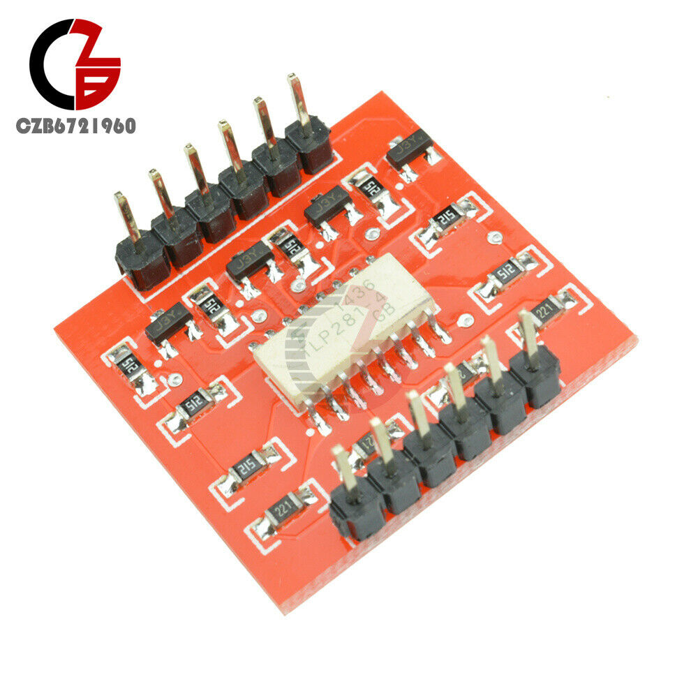 5 PCS 4-Channel Opto-isolator IC Module High and Low level Expansion Board