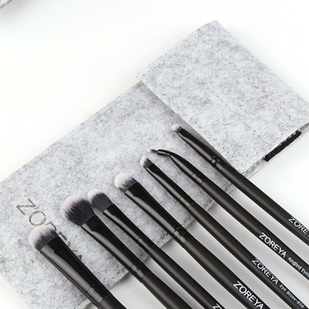 7 Pcs Professional Eyeshadow Blending Pencil Eye Brushes Set Makeup Tool