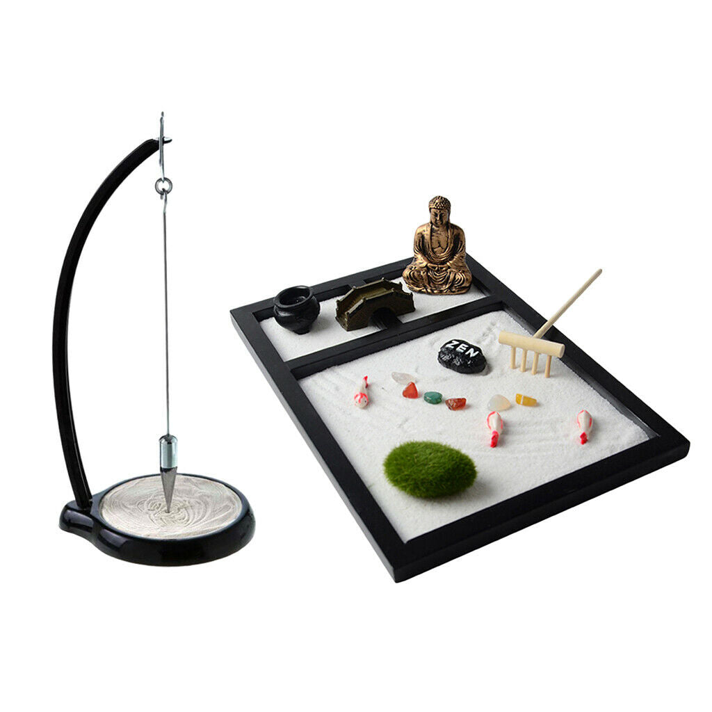 Gravity Sand Pendulum Table Painting Desktop Toys With  Garden Sand Tray
