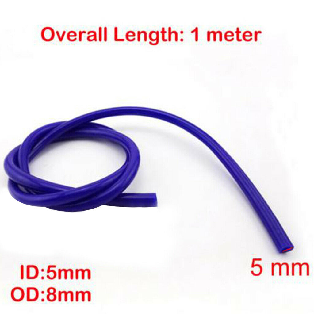 Blue Motorcycle Dirt Bike ATV Gas Oil Hose Fuel Line Petrol Tube Pipe(5mm x 8mm)