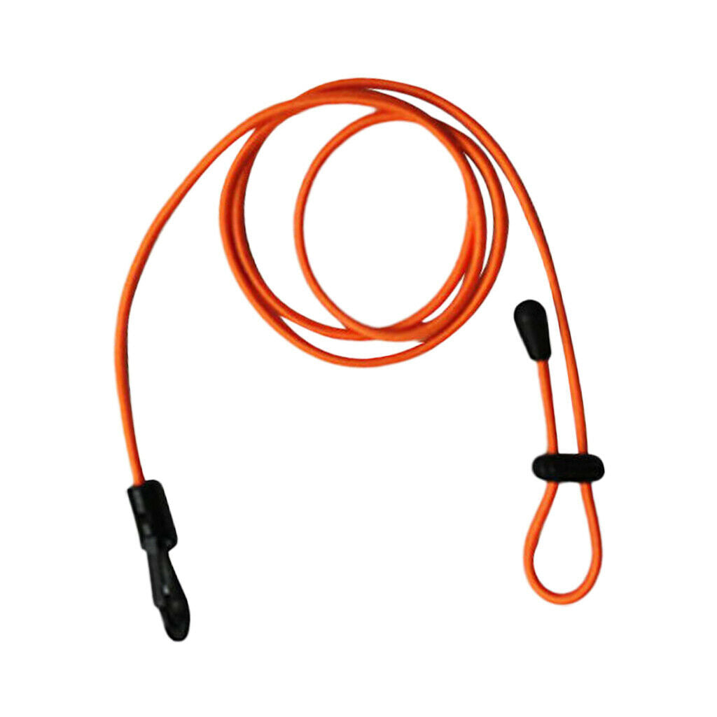 4pcs Kayak Paddle Leash Elastic Boat Canoe Fishing Rod Holder Keeper Accs