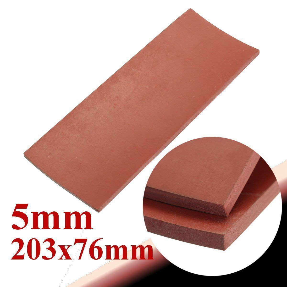 Silicon Rubber Sheet High Temp Solid Red Commercial Grade 8" x 3" -20° to 400° F