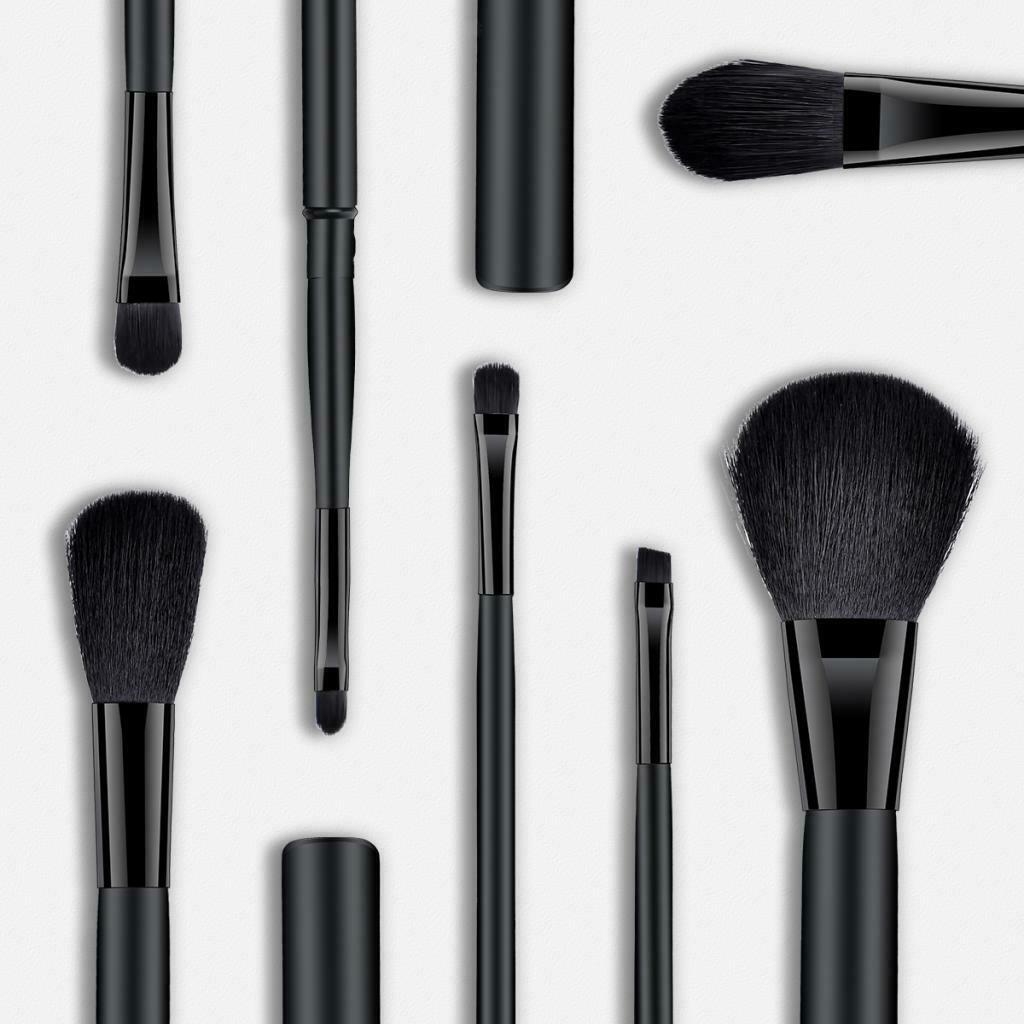 Makeup Brushes Set Concealer/Lip/Eyebrow Line/Powder/Foundation Brush Tool Black