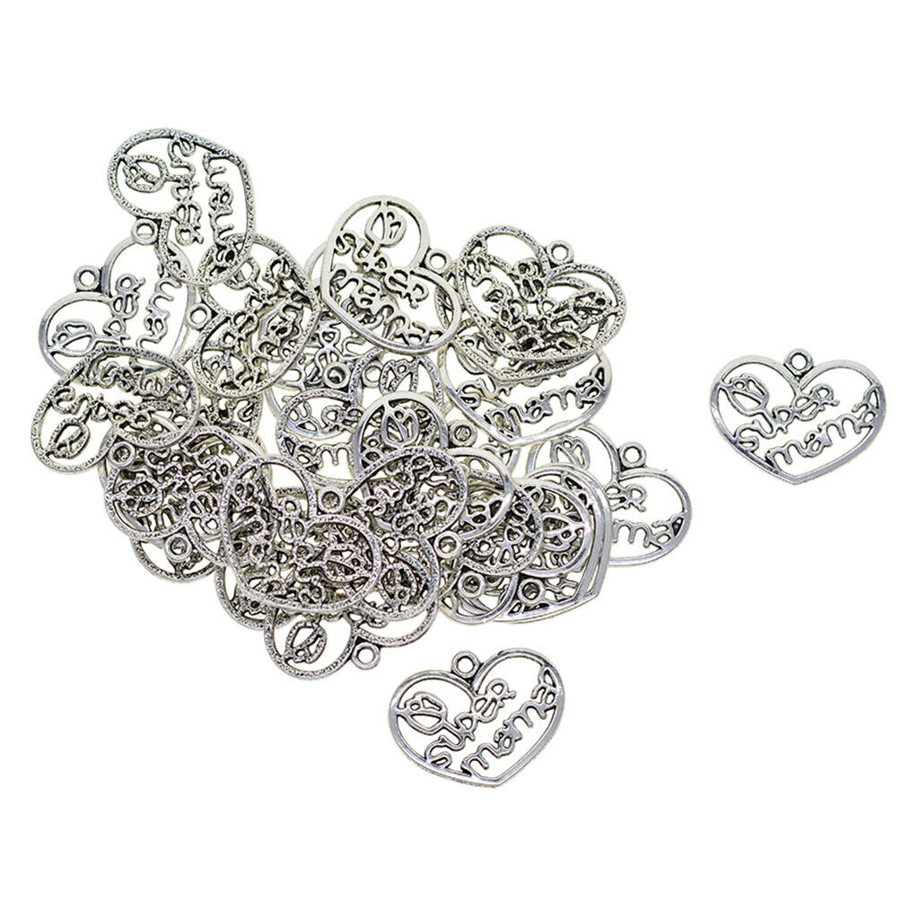 30 Pieces Love Hanging Pendants Heart Shape Hanging Decor PendantsMaking Pin