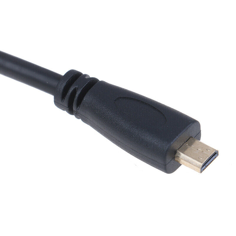 Micro HDMI to HDMI Male to Female adapter Cable connector for HDTV Type D Lt