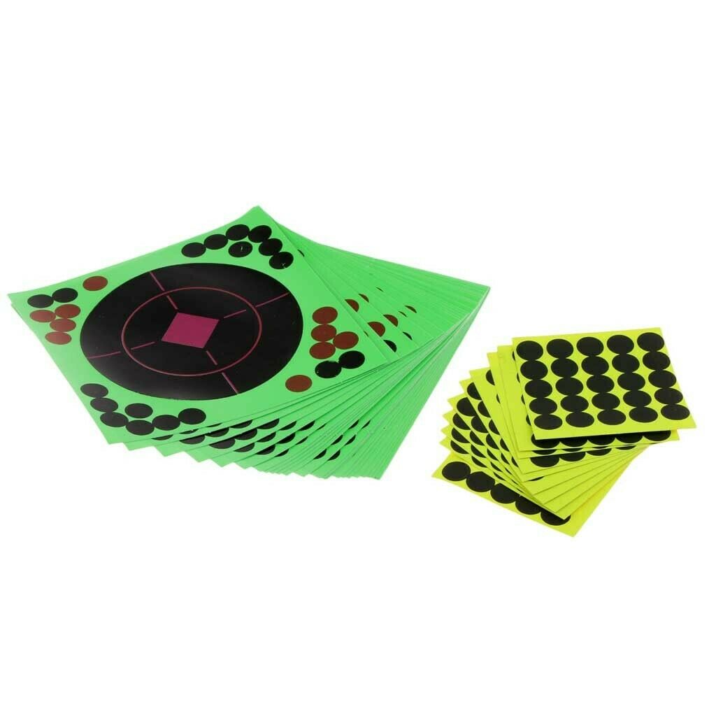 25pcs 4"  Stickers Adhesive Glow Shot for Shooting Training