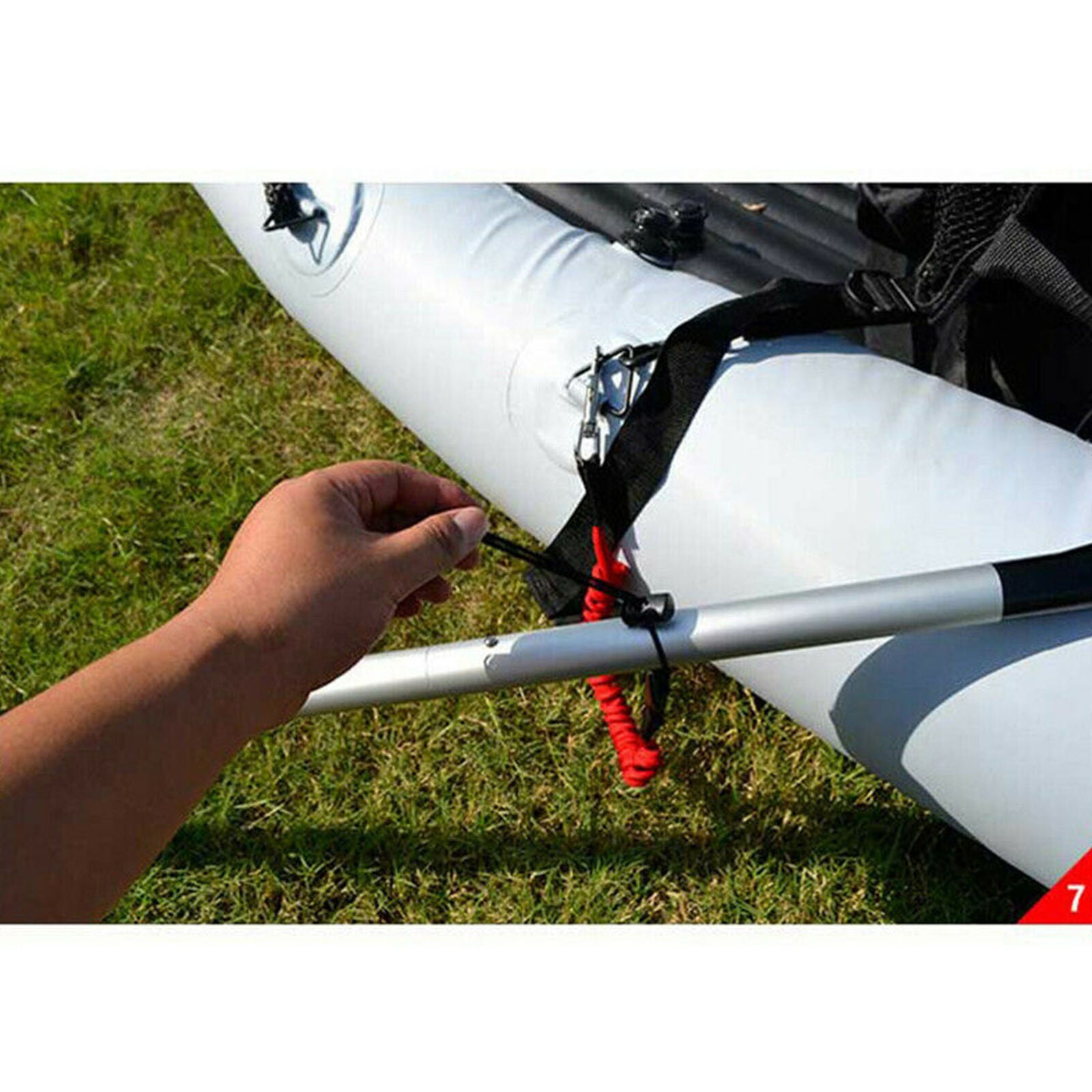 Elastic Coiled Paddle Leash Kayak Fishing Canoe Lanyard Safety Rod Cord Rope