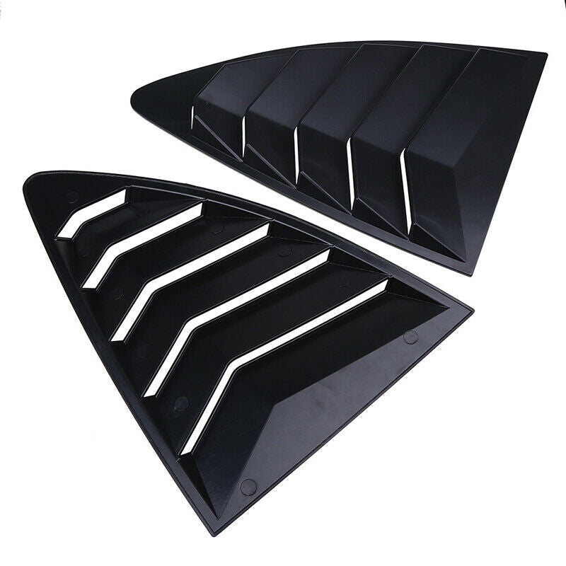 For Subaru BRZ 2012-2020 2Pcs Matte Black Side Vent Rear Window Quarter Louver