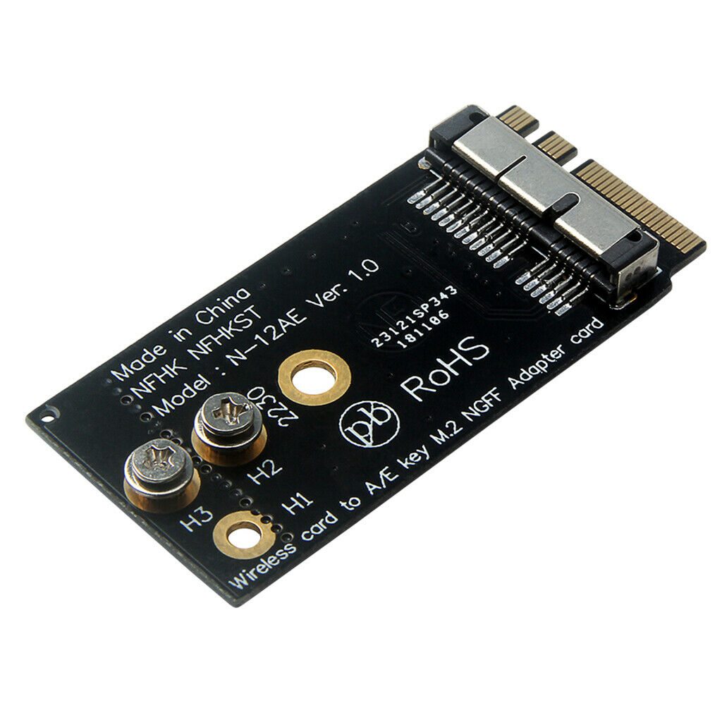 Desktop Motherboard NGFF A/E Key to BCM94360CS2 Wireless Adapter Card