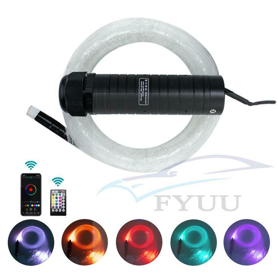 200X Fiber Optic Car Roof Star Lights 6W RGB LED RF Remote Control BT Control