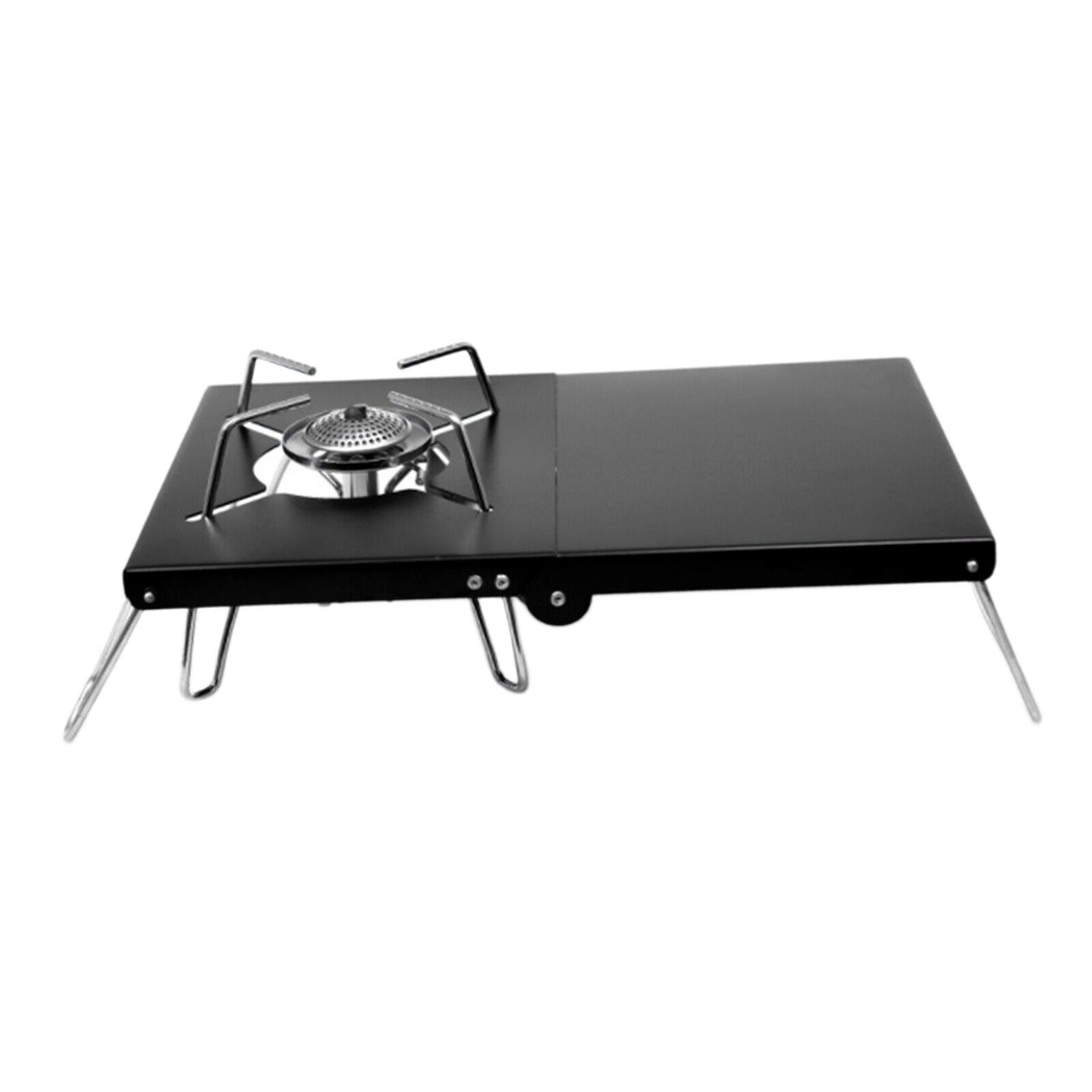 Folding Stove Table Gas Stove Stand Bracket BBQ Grill Desk Backpacking