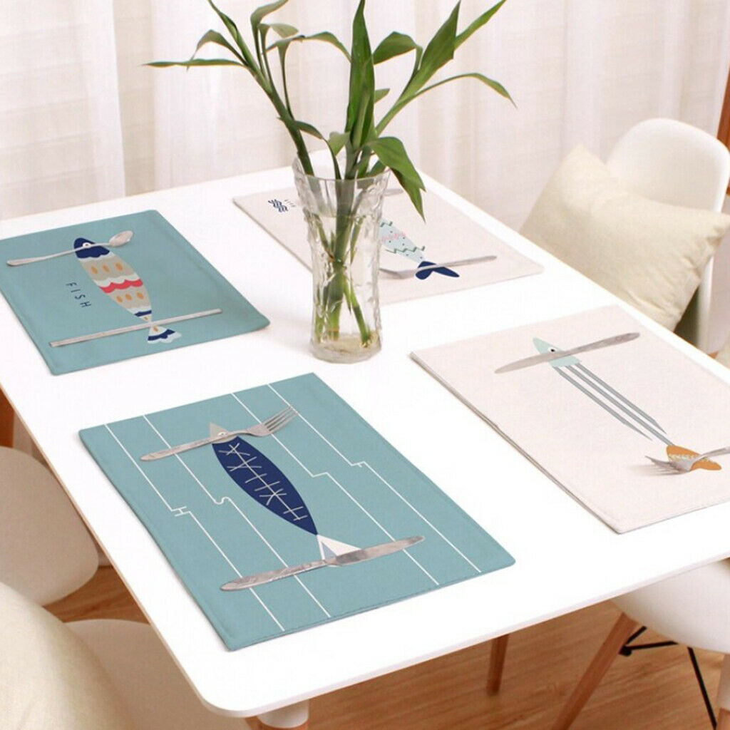 2 pcs Table Mats Dining Pad Placemats For Restaurant Dining Room Cafe