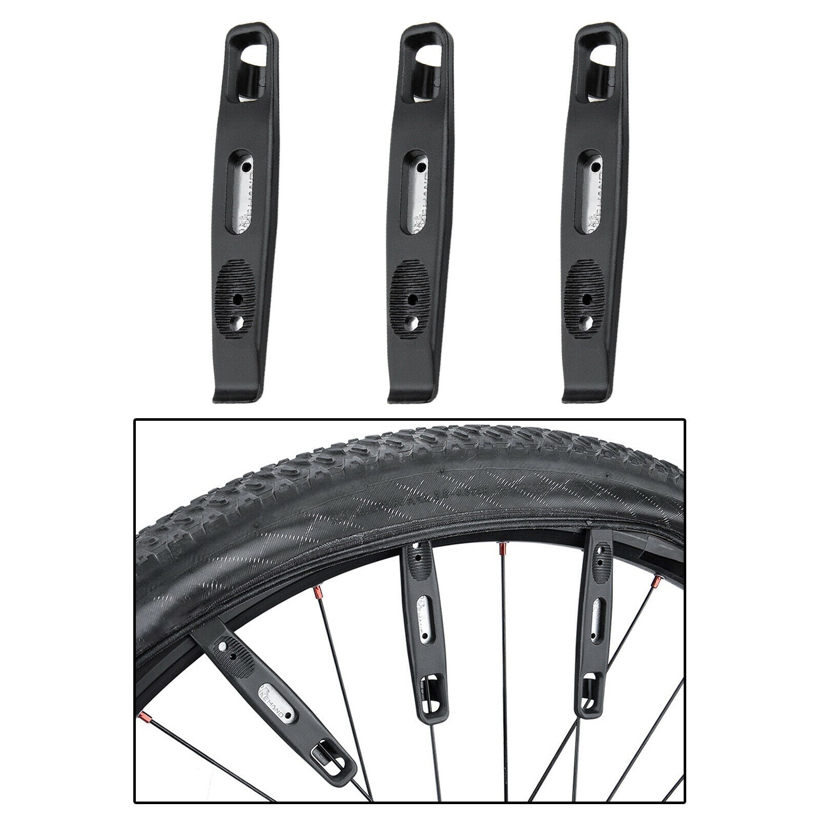 3pcs Portable Bicycle Tire Levers MTB Bike Tire Remover Spoon Tyre Rod