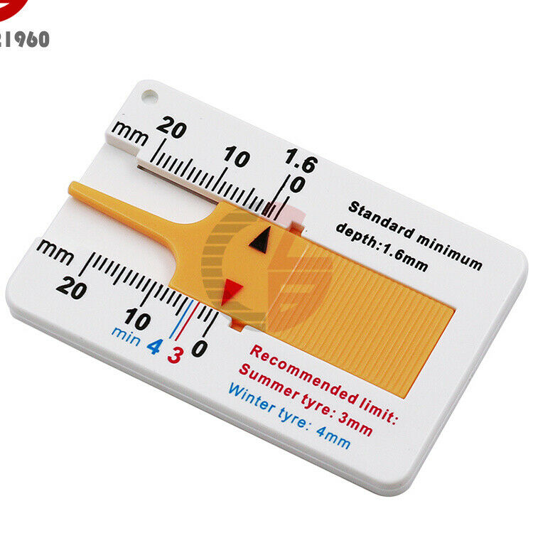 Plastic Measure Tool 0-20mm Auto Car Tyre Tread Read Depthometer Depth Gauge