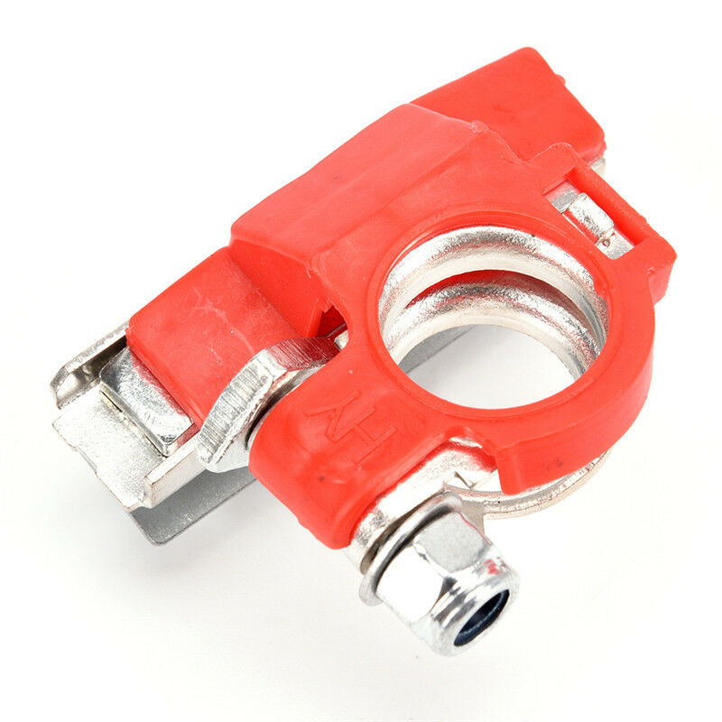 2Pcs Car Black Red Battery Terminals Metal Replacement Clamp ElectricConnect DD