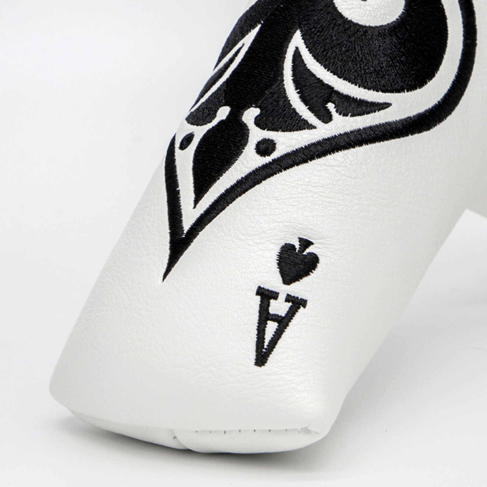 Golf Putter Blade Head Cover w/Bird Embroidery &Closure Waterproof Headcover