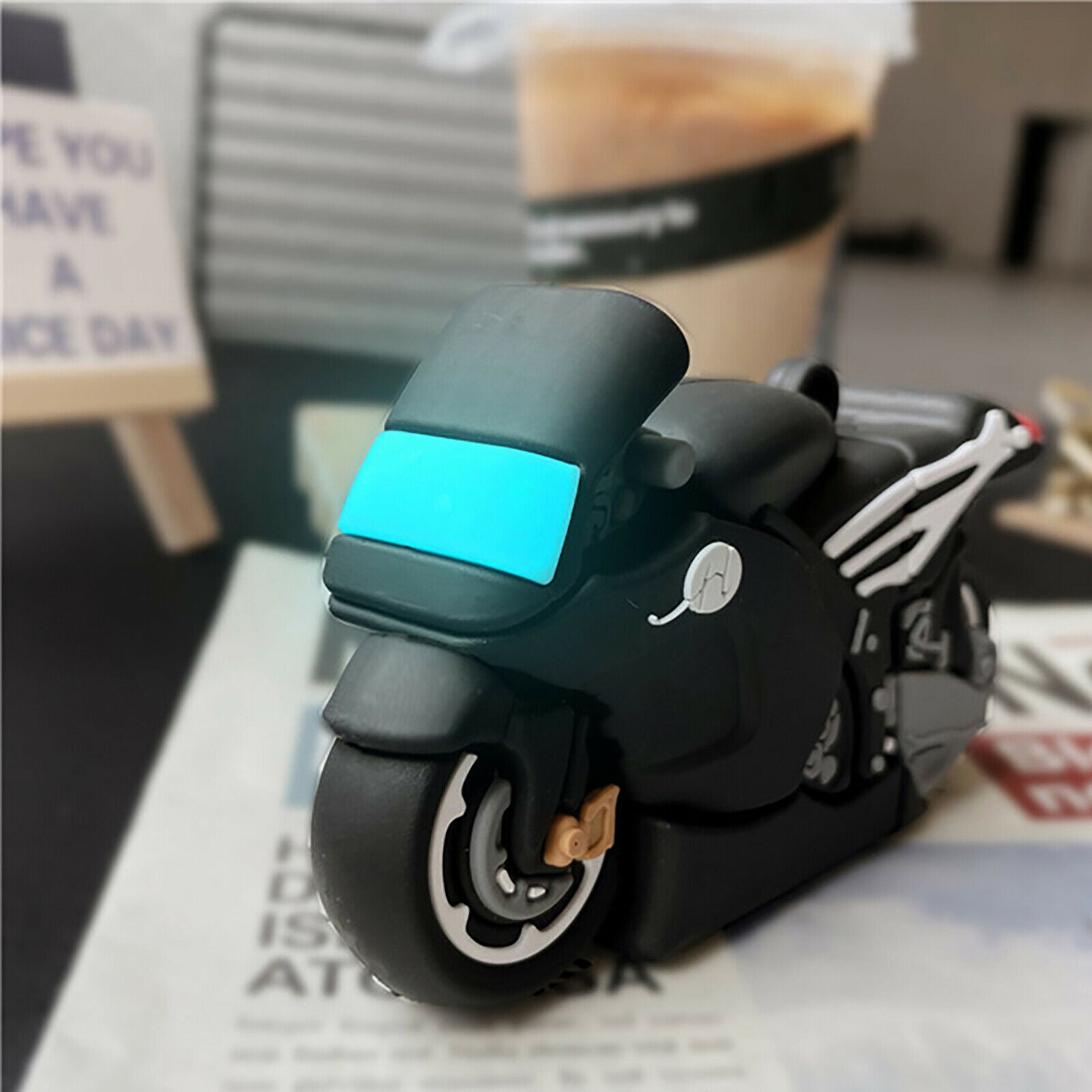 For AirPods 1/2 Earphone Creative Cool Motorcycle Style Protective Case Cover