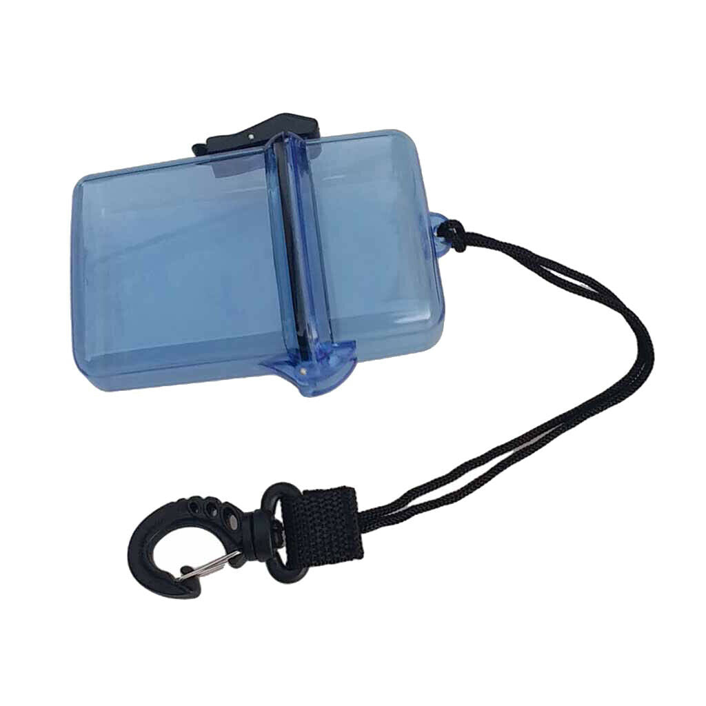 2x Waterproof Dry Box Kayaking Boating Fishing Case with Lanyard  Organizer
