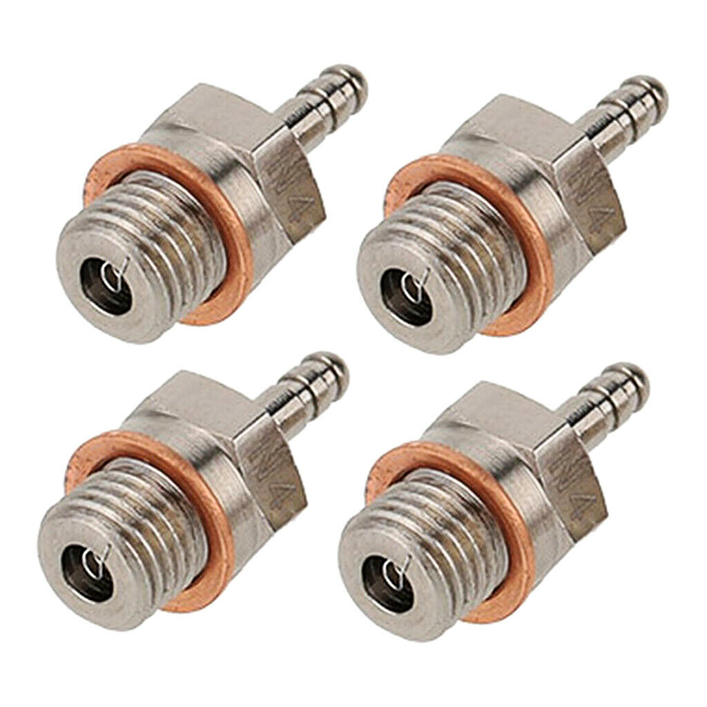 4 Piece Metal 70117 N4 Super Glow Plug Med Universal for HSP 1:10 RC Car